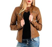 Only Onlbandit Faux Leather Biker Otw Noos, Giacca Donna, Marrone (Cognac), 36