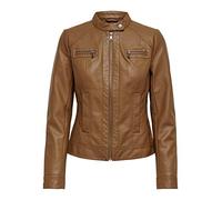 Only Onlbandit Faux Leather Biker Otw Noos, Giacca Donna, Marrone (Cognac), 36