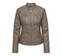 ONLY Faux Leather Onlbandit Otw Noos-Biker in Finta Pelle, Noce, Numeric_36 Donna