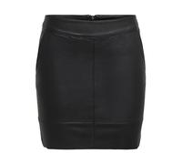 Only Onlbase Faux Leather Skirt Otw Noos Gonna Donna, Nero (Black), 36 EU