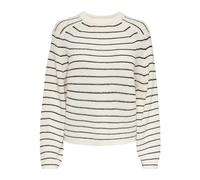 ONLY Onlbase L/S O-Neck Pullover Knt Noos Maglione, Jet Stream/Stripes: Nero, L Donna