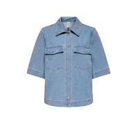 ONLY Onlbelle S/S Shirt DNM Gua Noos, Mix Blu Chiaro, L Donna