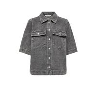 ONLY Onlbelle S/S Shirt DNM Gua Noos, Denim Grigio Medio, S Donna