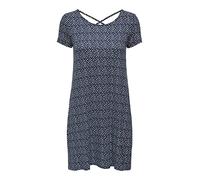 Only Onlbera Back Lace Up S/S Dress Jrs Noos, Vestito Donna, Night Sky/Aop: Lana Grafica, XS