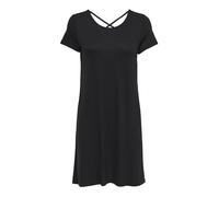 ONLY Onlbera Back Lace Up S/s Dress Jrs Noos Vestito, Nero (Black), 42 (Taglia Produttore: Small) Donna