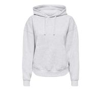 Only Felpa Onlbest con cappuccio Light Grey Melange da Donna M Grigio