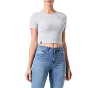 ONLY Onlbetty S/S O-Neck Short Top CC Jrs T-Shirt, Chiaro Grigio Melange, XL Donna