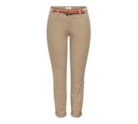 ONLY - Onlbiana MW Cotton Belt Chino Pnt Noos, Cotone Chino con Cintura Donna