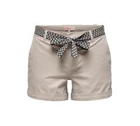 ONLY Onlbiana MW Cotton Belt Chino Shorts Pnt, Chateau Gray, 46 Donna