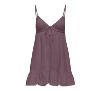 ONLY Onlblake Life Strap V-Neck Dress WVN, Marrone rosa, M