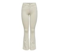 Only Onlblush Life Mid Flared Bb Dot019, Jeans Donna, Natur, 36W / 32L
