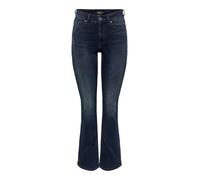 ONLY ONLBLUSH Life Mid Flared REA409, Jeans da Donna, Blue Black Denim, M/30