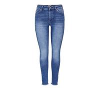 Only Onlblush Life Midsk Ankraw Rea12187 Noos, Jeans Donna, Denim Blu Medio, L/32