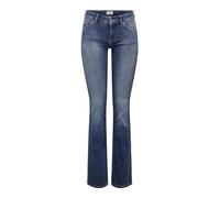 ONLY ONLBLUSH LW Flared DNM REA1303 Noos, Jeans Donna, Medium Blue Denim,