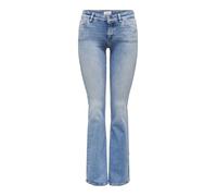 ONLY Onlblush LW Flared DNM Rea155 Noos, Denim Light Medium, (M) W x 32L Donna