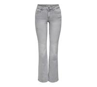 ONLY Onlblush Mid Waist Flared DNM Rea1099, Grigio Chiaro Denim, S / 30L Donna