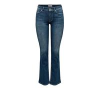 ONLY ONLBLUSH Vita Media Flared Fit Jeans | Flared Fit, Casual, Temperatura massima 30°C ciclo normale