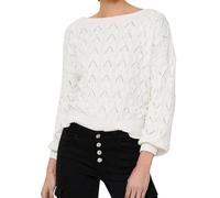 ONLY ONLBRYNN Life Structure L/S PUL Knt Noos Pullover, Cloud Dancer, S Donna