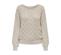 ONLY Onlbrynn Life Structure L/S Pul Knt Noos Pullover, Pumice Stone, S Donna