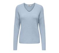 ONLY - Maglione extra largo con scollo a V blu chiaro 42