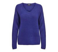 ONLY Onlcamilla V-Neck L/S Pullover Knt Noos, Bluing/Dettaglio: Melange, XL Donna
