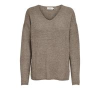 ONLY Onlcamilla V-Neck L/S Pullover Knt Noos, Caribou/Dettagli: mélange, M Donna