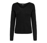ONLY ONLCAMILLA V-Neck L/S Pullover Knt Noos, Black, M da Donna