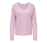 ONLY ONLCAMILLA V-Neck L/S Pullover Knt Noos, Pullover Donna, Pink Lady,