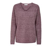 ONLY Onlcamilla V-Neck L/S Pullover Knt Noos, Rose Brown Melange, S Donna