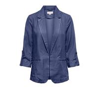 ONLY Onlcaro Charis 3/4 Unlined Blazer Wvn CC, Denim Blu Scuro, L Donna