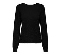 ONLY Onlcarol L/S Glitter Bow Top Box Jrs, Nero, XL