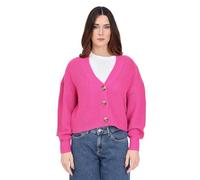 ONLY Onlcarol Nice L/S Cardigan Knt Noos Maglione, Rosa Lampone, L Donna