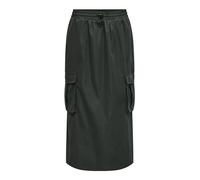 ONLY Onlcashi Cargo Long Skirt Wvn Noos Gonna, Nero (Raven), M Donna