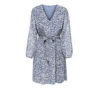 ONLY Onlcera Life 3/4 Short Dress Wvn Noos Vestito Scollo A V E Cintura di Vita, Vendimia Índigo, XXS Donna