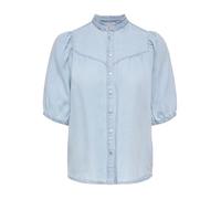 ONLY Onlcharis Life 2/4 Frill Shirt Wvn CC, Mix Blu Chiaro, M Donna