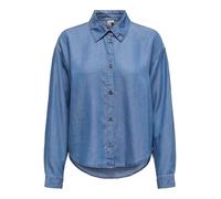 ONLY Onlcharis Life LS Shirt CC Wvn Camicia da Donna, Media Blu Denim