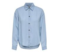 ONLY Onlcharis Life LS Shirt CC Wvn Camicia da Donna, Mix Blu Chiaro