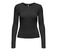 ONLY Onlcheckie Life L/S Top Box Jrs, Nero, XS
