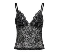 Only Onlchloe Lace Glitter Singlet Top Acc Onlchloe Lace Glitter Singlet Top Acc (Confezione da 1), Nero, L