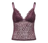 Only Onlchloe Lace Glitter Singlet Top Acc Onlchloe Lace Glitter Singlet Top Acc (Confezione da 1), Winetasting, S