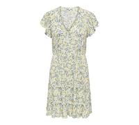 Only Onlclaudette Life SS Dress Wvn Noos Mini Abito con Scollo A V E Volant per Uso Quotidiano, Ballerino di Nuvola, M Donna