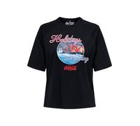 ONLY Onlcoca Cola Xmas Life S/S Top Jrs, Nero, L Donna