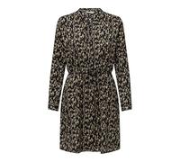 ONLY Onlcory L/S V-Neck Tunic Wvn Noos, Vestito Donna, Black/AOP: Cora Grafica, M