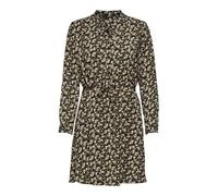 ONLY Onlcory L/S V-Neck Tunic Wvn Noos, Vestito Donna, Nero/AOP: Sarah Ditsy Flower, M