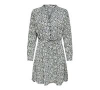 ONLY Abito camicia 'Cory' crema / blu scuro / verde / bianco, Taglia 36