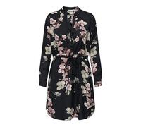 ONLY Onlcory Life L/S V-Neck Wvn Noos Top a Tunica per l'uso Quotidiano con Maniche volumetriche e Scollo a V Elegante, Nero, XS Donna