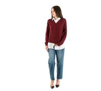 ONLY Onldagmar LS Collar Mix Knt, Cabernet, L
