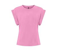 ONLY Onldahlia S/S Text Fold-Up Top Box Jrs T-Shirt, Begonia Rosa, M Donna