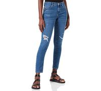 ONLY Onldaisy Reg Push Up SK Ank DNM Jeans, Blu Denim Medio, 32W x 32L Donna