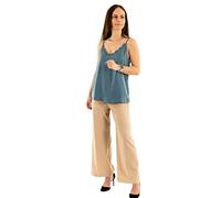 ONLY ONLDEBBIE Singlet Noos Wvn Top, Blue Mirage 1, 38 Donna